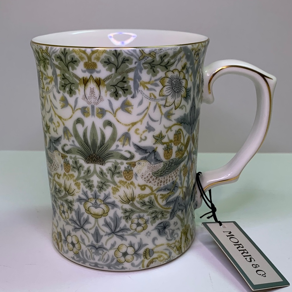 Morris & Co. Botanical Mug - Green and Gold